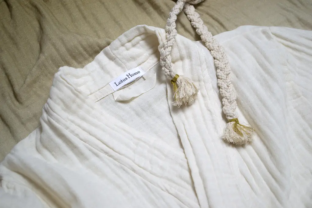 Халат Lotus Home - Nitra muslin green L/XL - фото 6