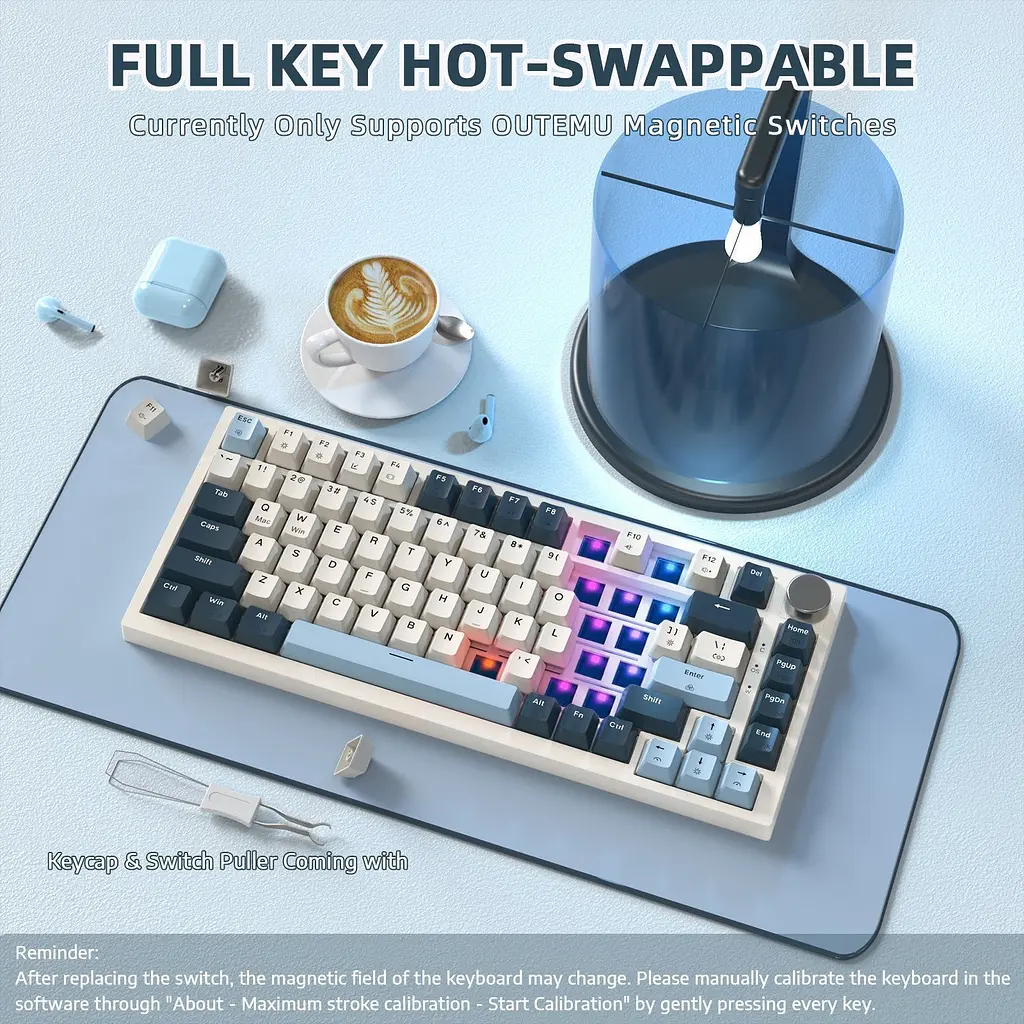 Клавіатура Attack Shark K85 Blueberry (AS-6972792471556-B-UA) [166735] - фото 8
