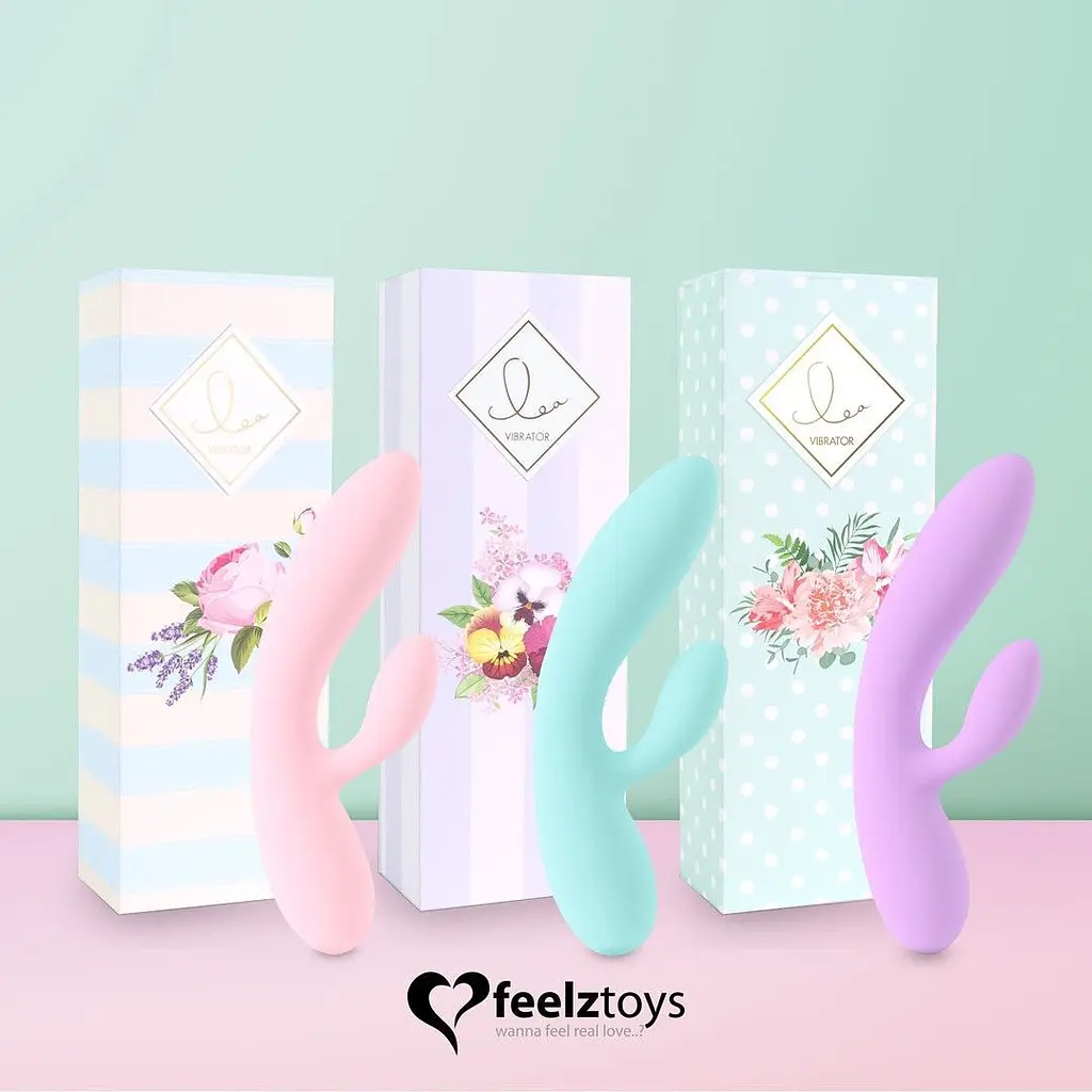 Вібратор-кролик FeelzToys Lea, 20 см (рожевий) - фото 7