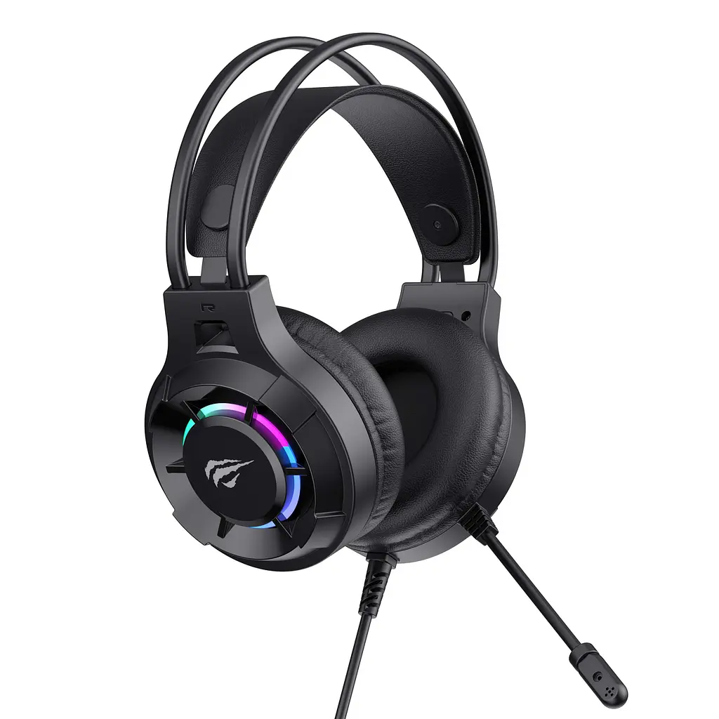 Ігрові навушники з мікрофоном HAVIT H2049d RGB Black HAVIT (29172-000) - фото 2