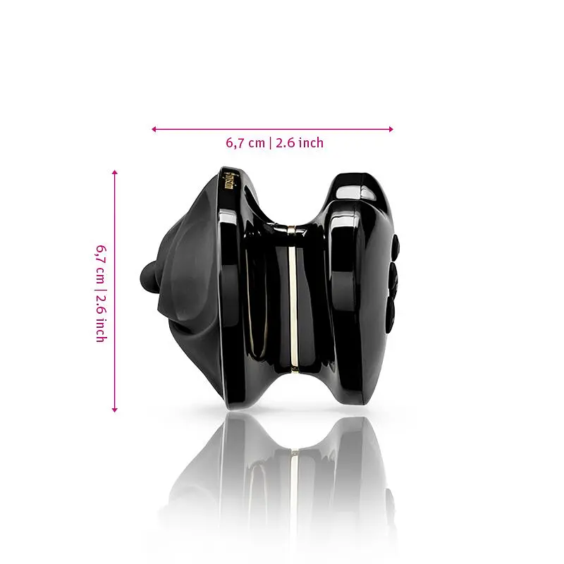 Вібратор для клітора з електростимуляцією Mystim Heart's Desire Black Edition - фото 6