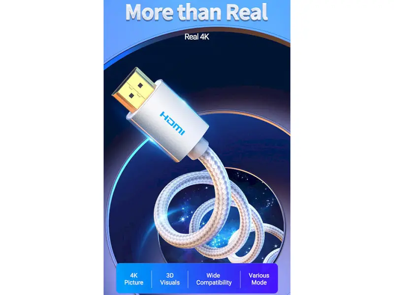 Кабель Vention HDMI to HDMI v2.0 10m Silver (AABIL) - фото 8