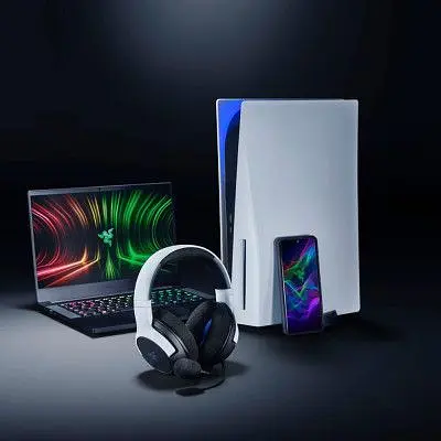 Навушники Razer Kaira Hyperspeed for PS5 Bluetooth White/Black (RZ04-03980200-R3G1) - фото 9