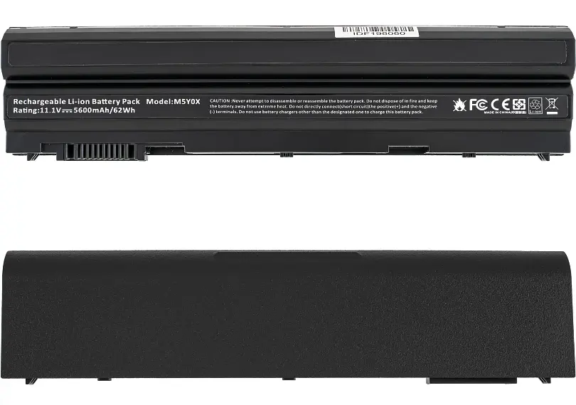 Акумулятор Dell NHXVW (роз'єм зліва) (Latitude E5420, E5520, E6320, E6420, E6520) 11.1V 5600 mAh Black (LG/ Samsung/ Sanyo)