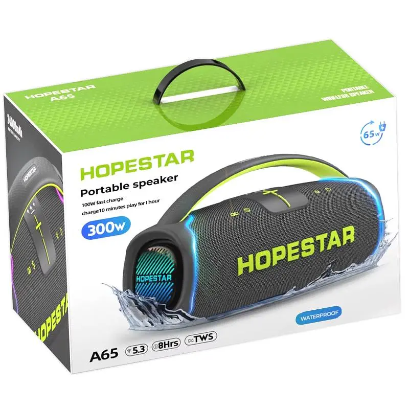 Bluetooth колонка Hopestar A65 300W Black - фото 5