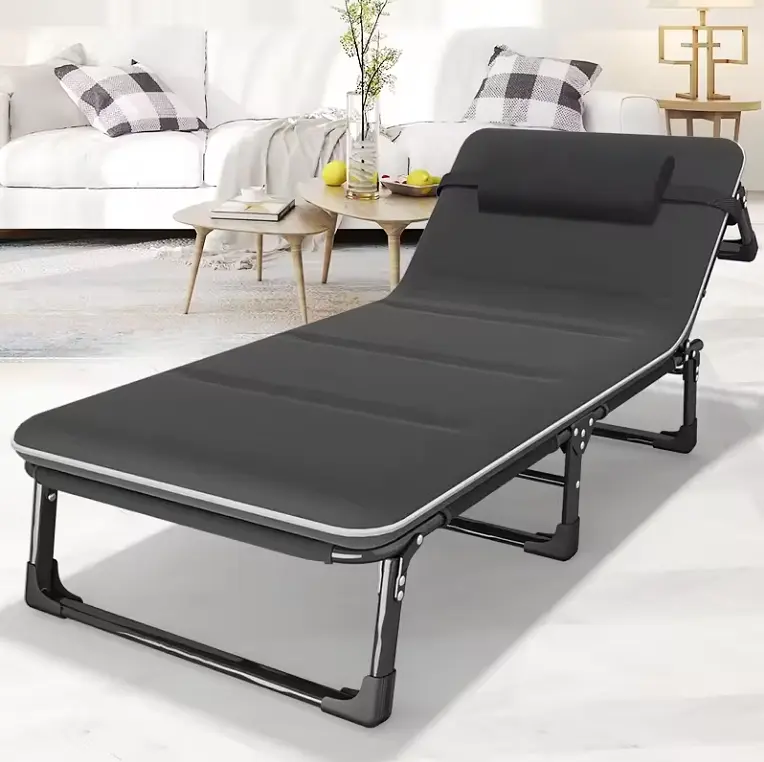 Розкладне ліжко Leobro з Mesh-матрацом і подушкою Black (LB-FB-A2-BLK) - фото 4
