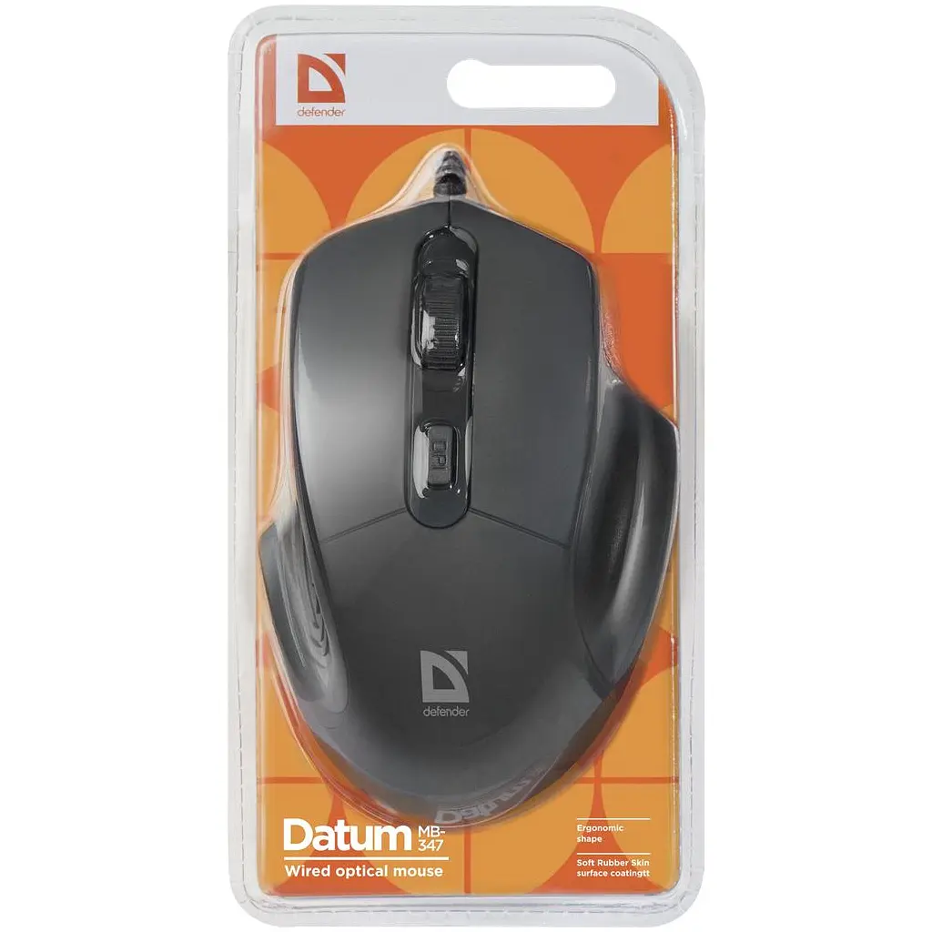 Мишка Defender Datum MB-347 Black (52347) - фото 4