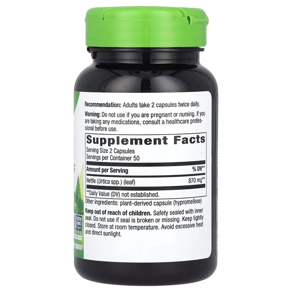 Натуральна добавка Nature's Way Nettle Leaf 435 mg, 100 вегакапсул - фото 2