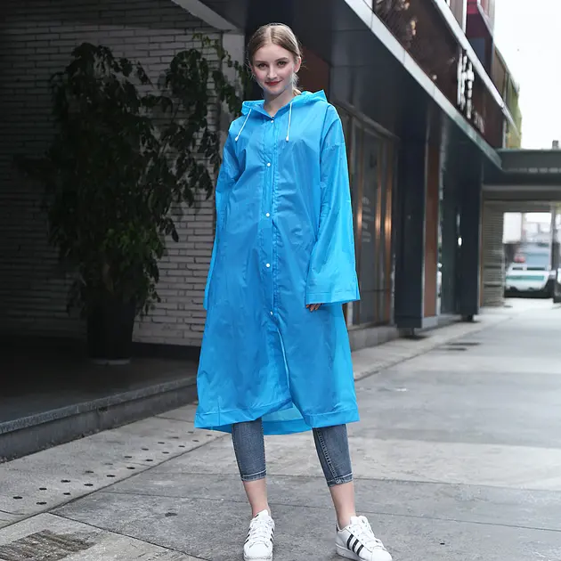 Дощовик універсальний з капюшоном RAINCOAT 150 х 70 см різні кольори - фото 6