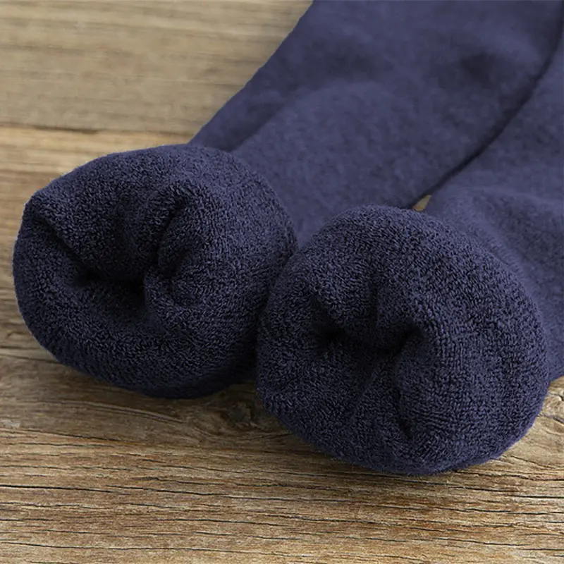 Гольфы мужские зимние махровые темно-синие One Size 3644 - фото 2