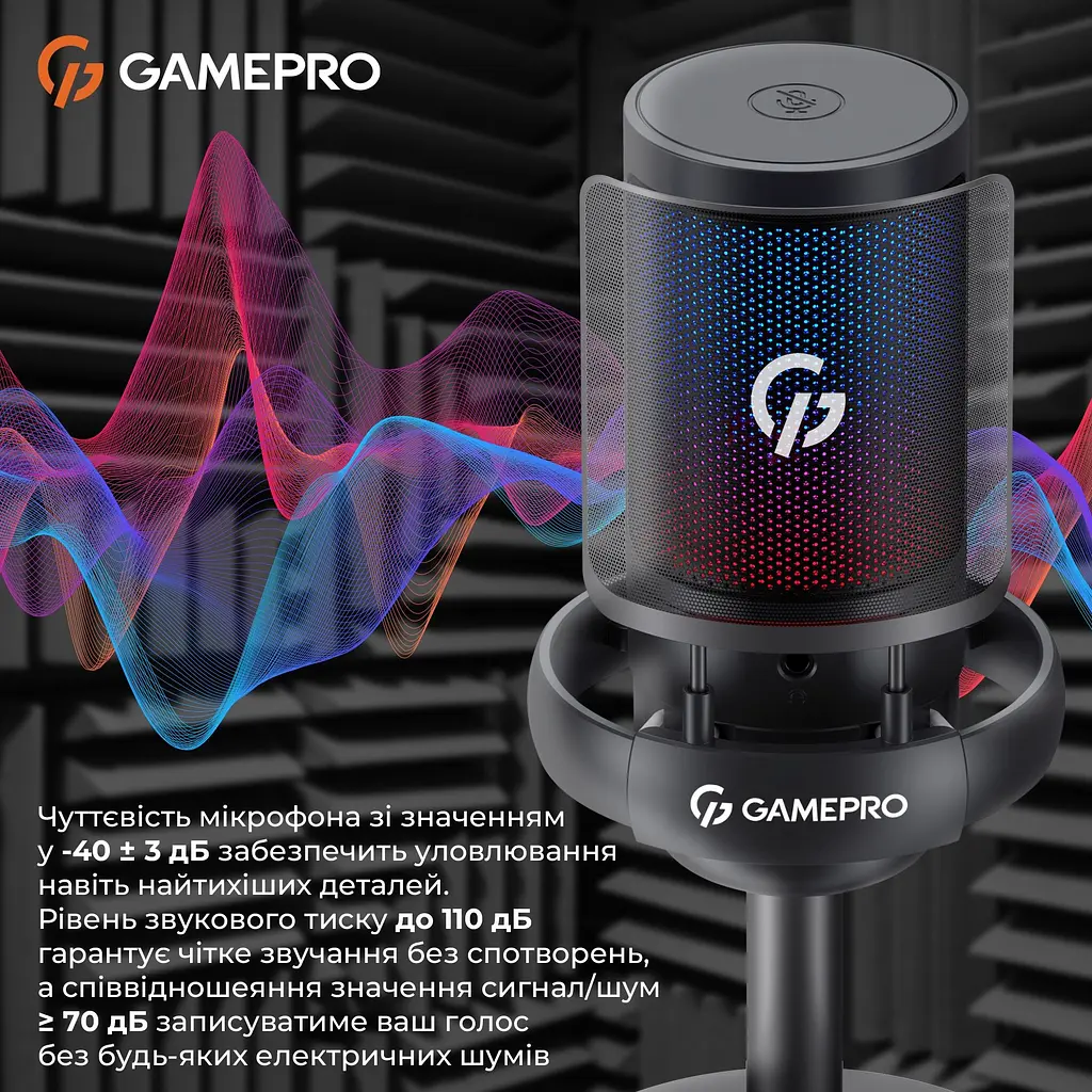 Микрофон GamePro черный (UGM105B) - фото 15