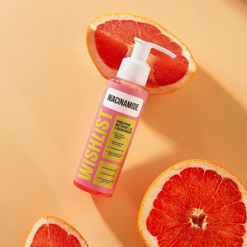 Очищувальний матуючий гель з ніацінамідом Cleansing Matifying Gel Niacinamide Wishlist 100 мл - фото 5