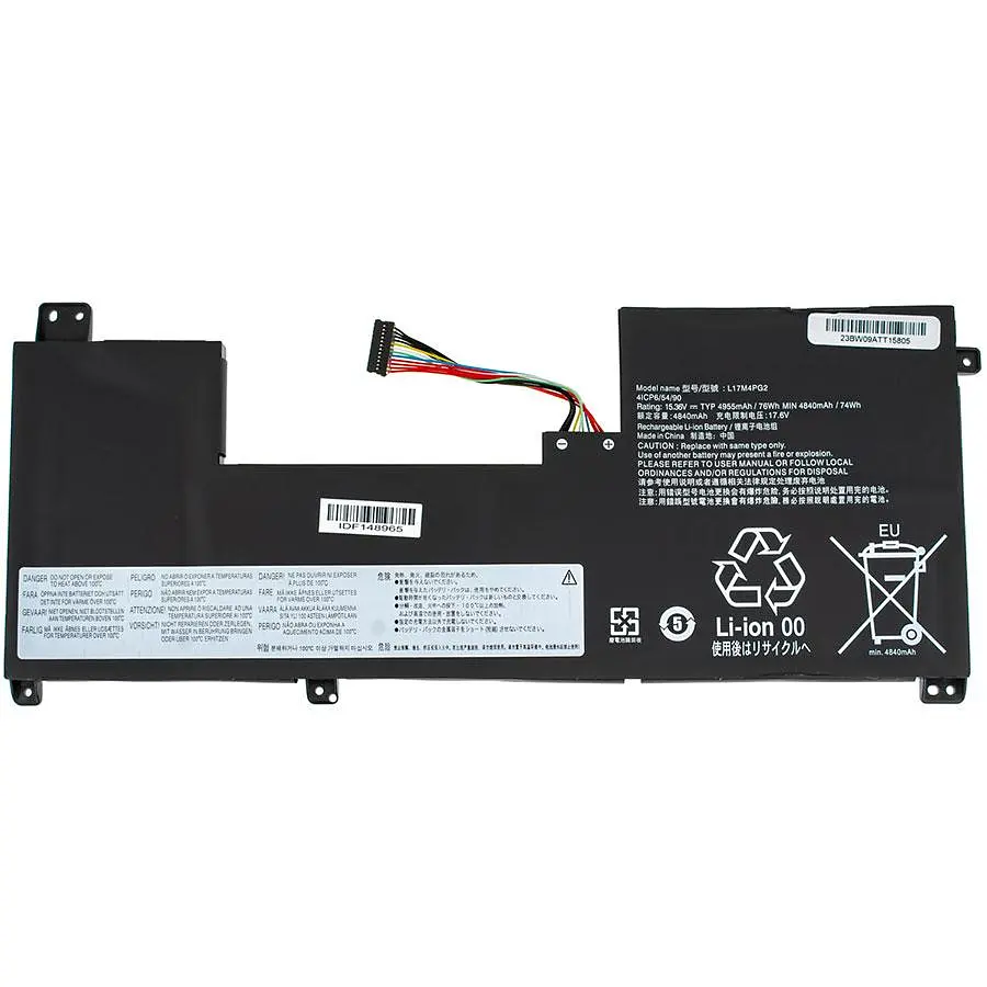 Батарея для ноутбука Lenovo L17C4PG2 (Legion Y730-17ICH) 15.4V 4965mAh 76Wh Чорний - фото 2