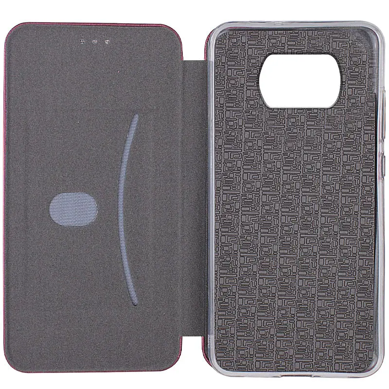 Шкіряний чохол-книжка Classy для Xiaomi Poco X3 NFC / Poco X3 Pro Бордовий - фото 3
