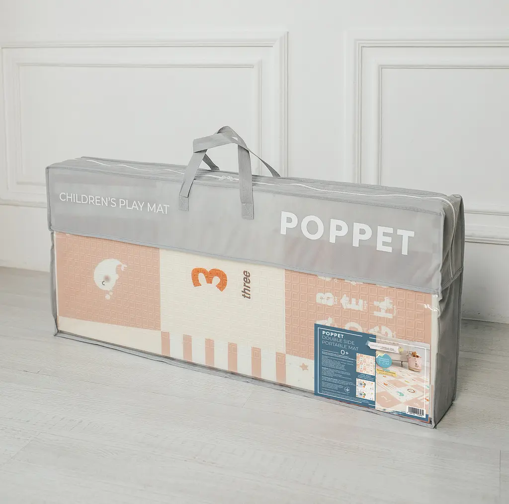 Розвиваючий двосторонній складний килимок Poppet Казкове слоненя та Клітинки-цікавинки 200х180x1 см (PP040-200) - фото 10