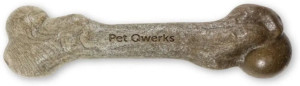 Жувальна кістка для собак Pet Qwerks Zombie BAMBOO BarkBone зі смаком арахісового масла - фото 2
