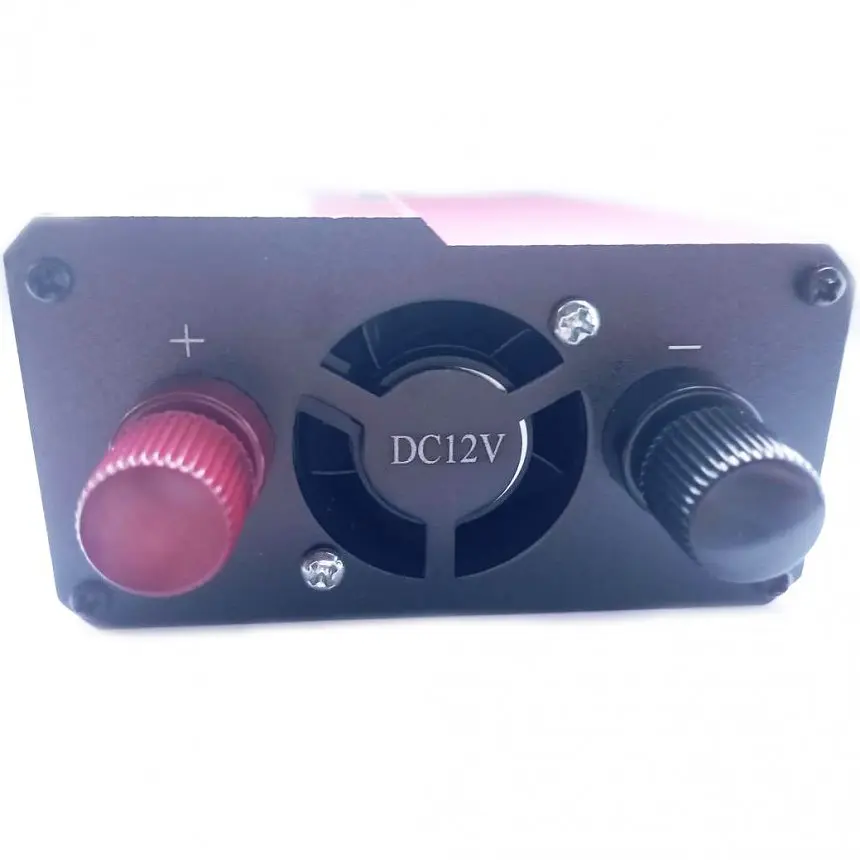 Автомобильный инвертор Solar Aton Power Inverter 023 модифицированная синусоида Red 1 розетка 1 USB с 12V на 220V 2000W (11057) - фото 2