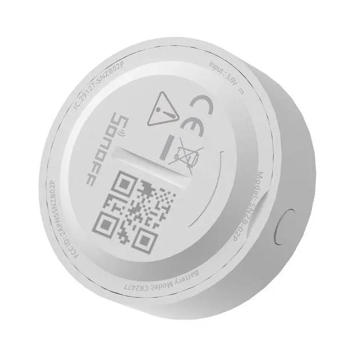 Датчик температури і вологості SONOFF Zigbee Temperature and Humidity Sensor SNZB-02P - фото 4