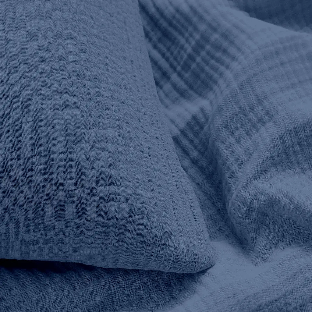 Наволочка Cosas Denim муслінова 40х60 см темно-синя (026Muslin_Denim_40x60) - фото 2