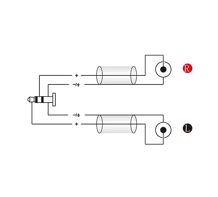 Готовый аудио кабель miniJack 3,5 Stereo — 2xRCA Roxtone SAY-C150-L1 1м - фото 2