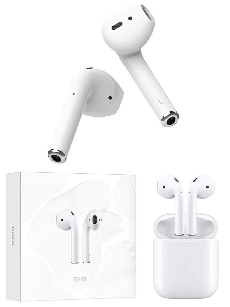 Беспроводные наушники Hoco EW02 TWS, с микрофоном, Bluetooth 5.1, белые - фото 2