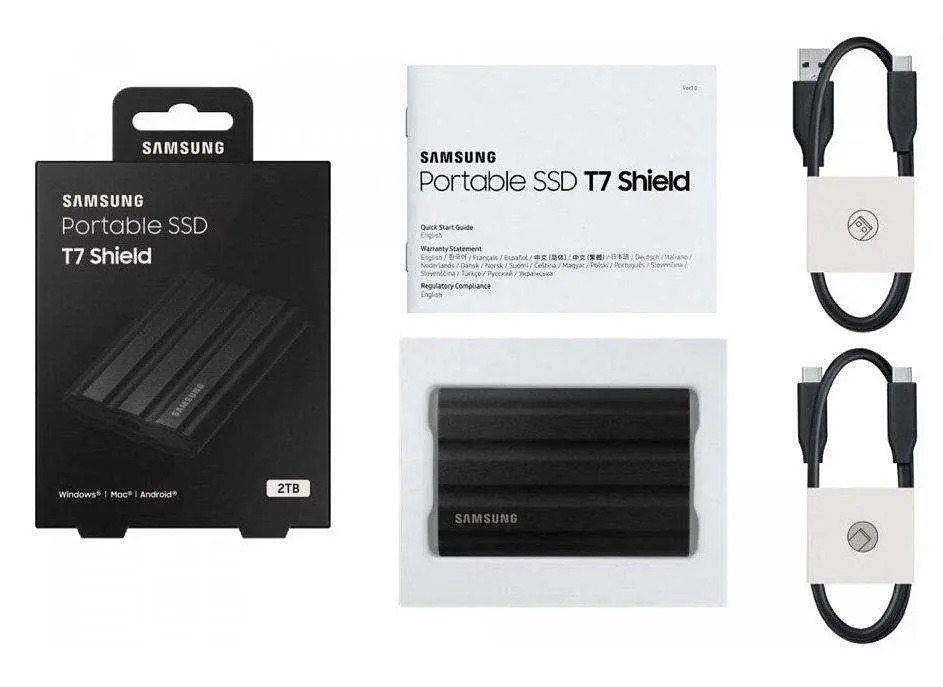SSD накопичувач Samsung T7 Shield 2 TB Black (MU-PE2T0S) - фото 5