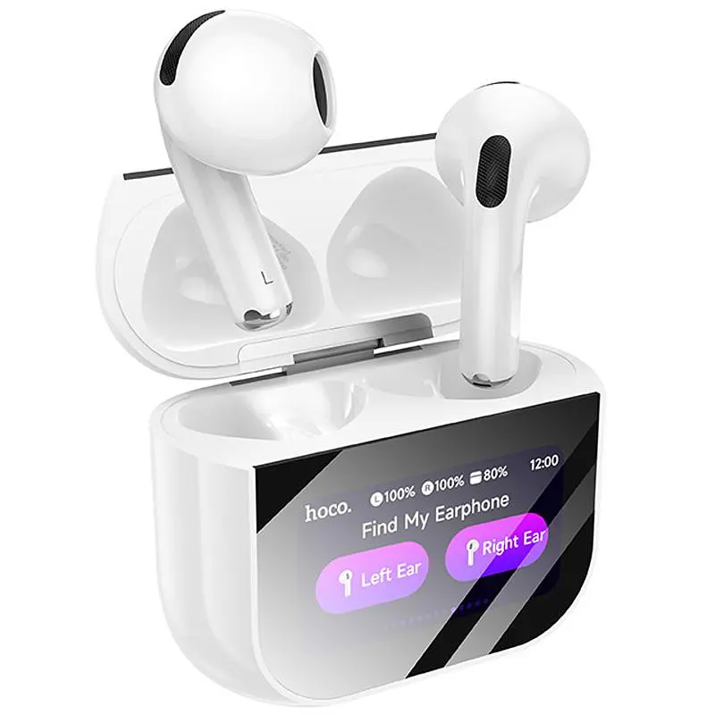 Беспроводные TWS наушники Hoco EW82 Sparkle with Touch Screen White - фото 4