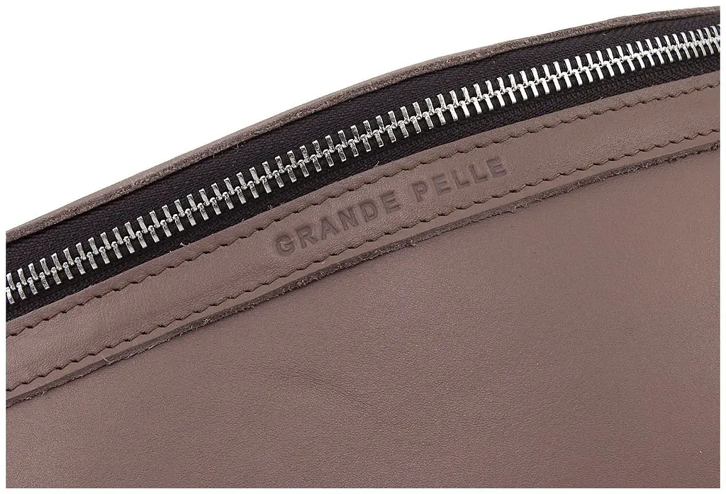 Жіноча шкіряна сумка на пояс GRANDE PELLE sum0026713 - фото 5