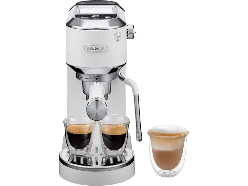 Ріжкова кавоварка еспресо Delonghi Dedica Duo (EC890.WI)