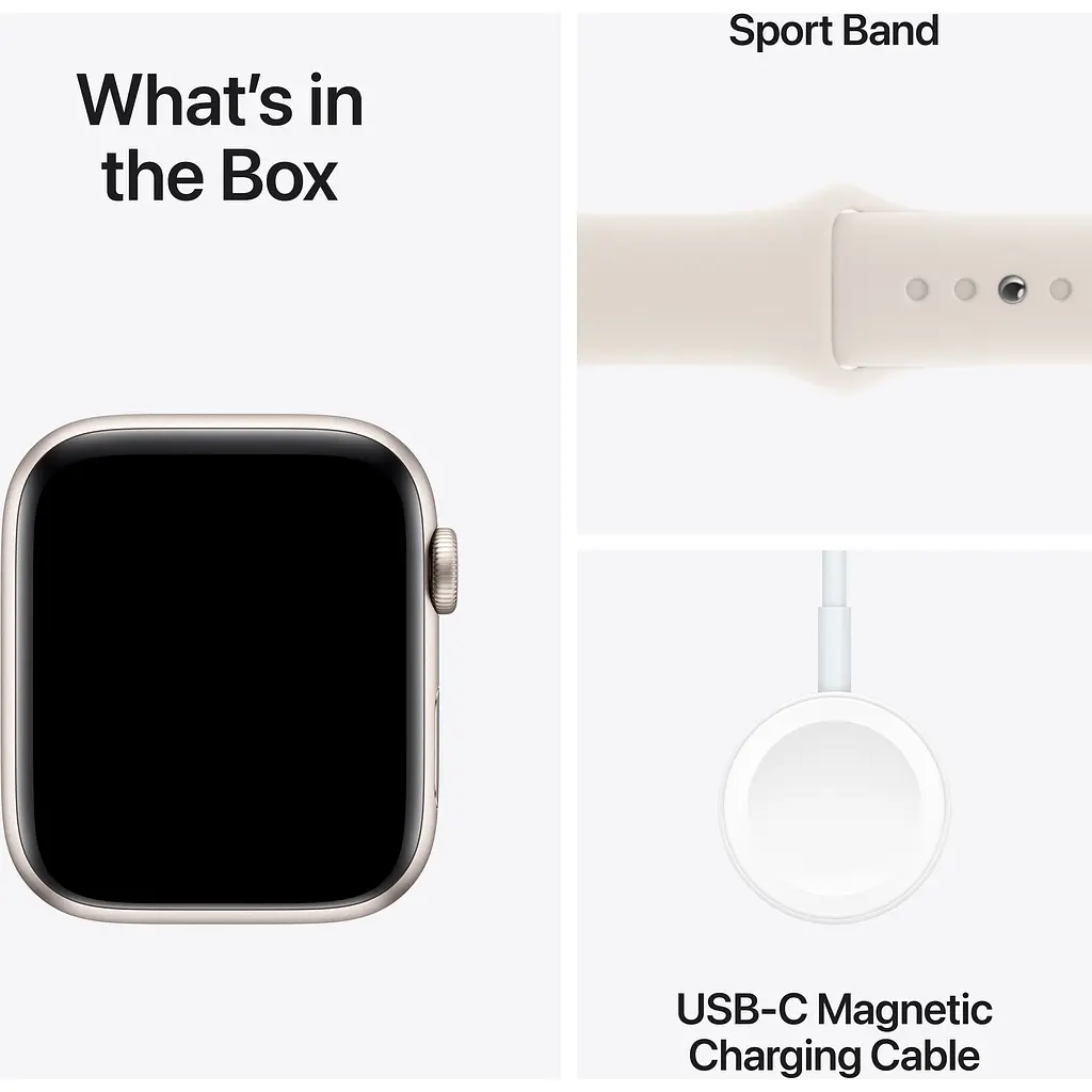 Смарт-годинник Apple Watch SE 2 GPS 40mm Starlight Aluminum Case with Starlight Sport Band S/M (MXEF3) [121614] - фото 4