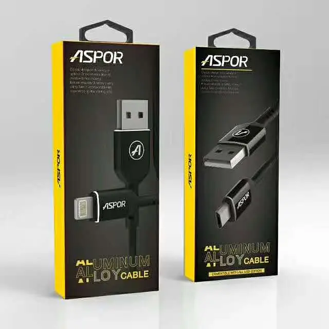 Кабель Aspor A122 USB – Lightning (2.1A/1.2м)- білий - фото 3