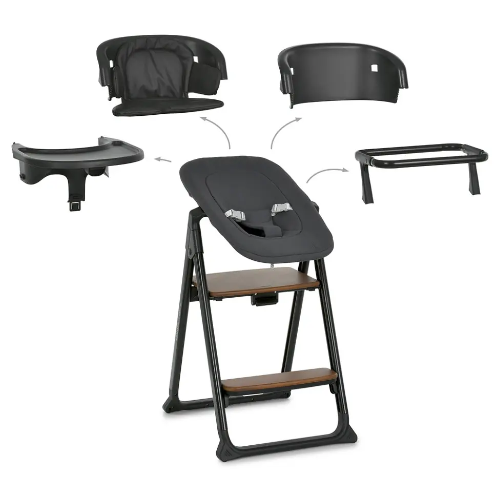 Дитячий стільчик для годування 4 в 1 GROWEE ME 1222 Black - фото 2