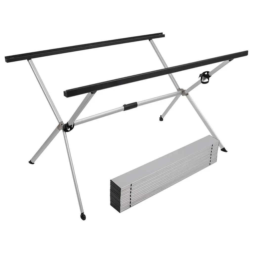 Складной стол Bo-Camp Lamel 121x80 cm Aluminium (1404438) - фото 7