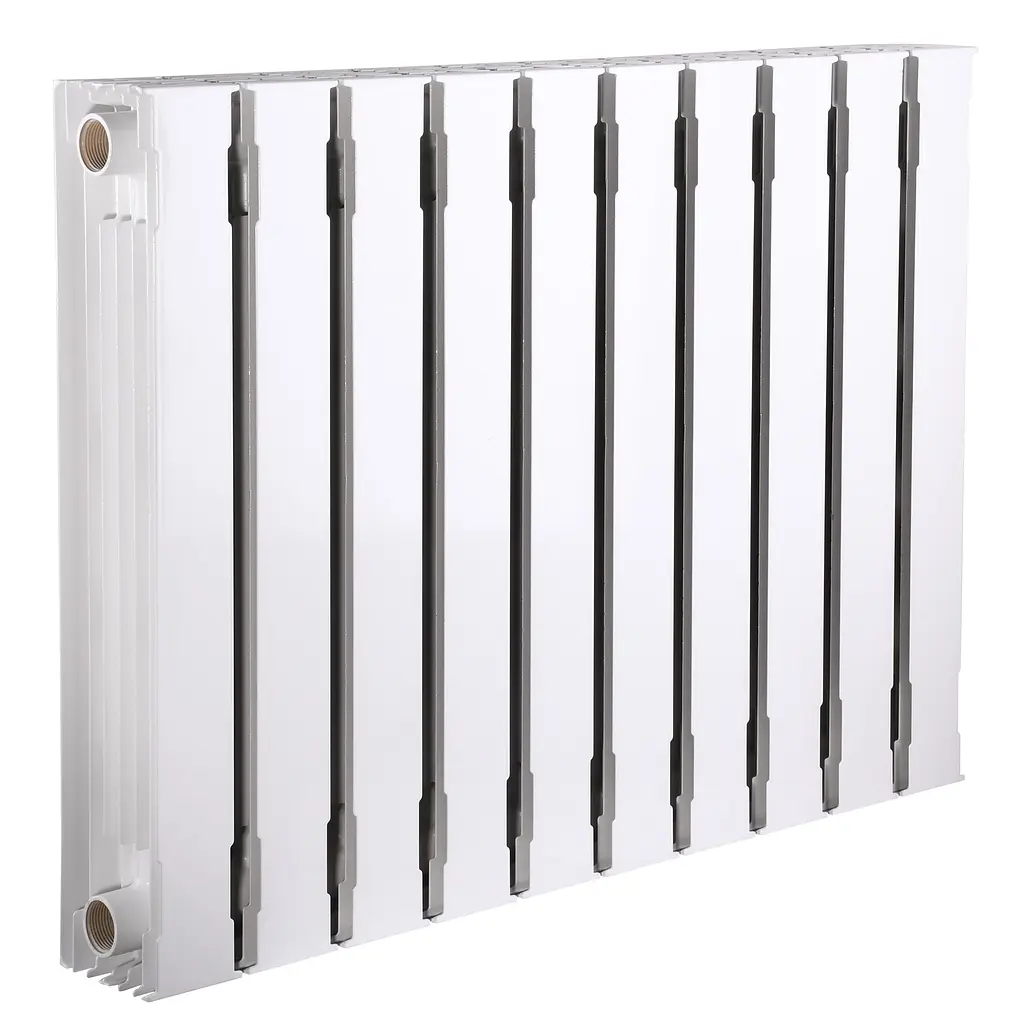 Радіатор біметалевий секційний Queen Therm 500/100 Vertical (кратно 10), Білий - фото 9