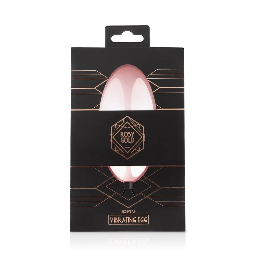 Віброяйце Rosy Gold - Nouveau Vibrating Egg, 7х3.5 см., золоте - фото 4