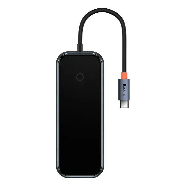 USB-хаб Baseus AcmeJoy 7-Port Type-C HUB Adapter (Type-C to HDXiaomi*1+USB3.0*2+USB2.0*1+Type-C PD&Data*1+SD/TF*10 WKJZ010413 Dark Gre - фото 3