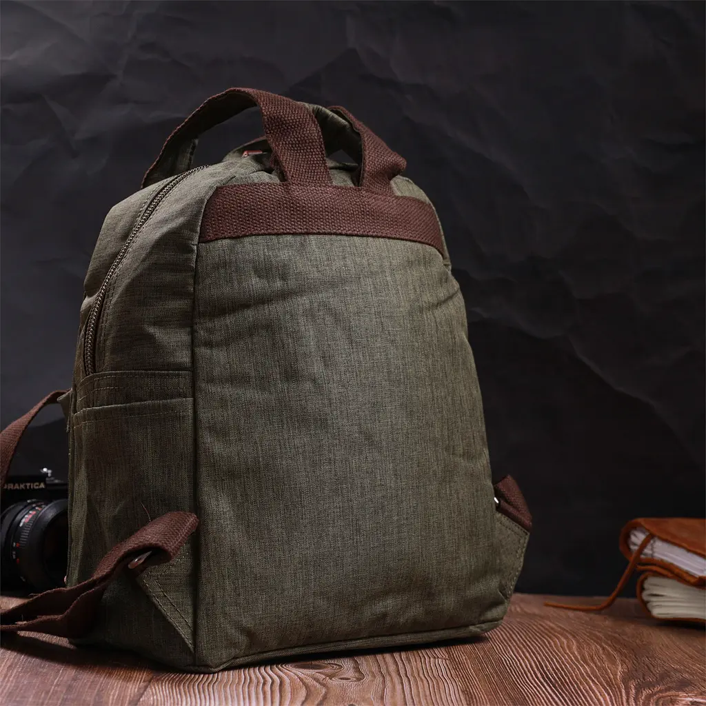 Текстильный рюкзак Vintage 25,5х27,5х14 см sum0023460 - фото 7