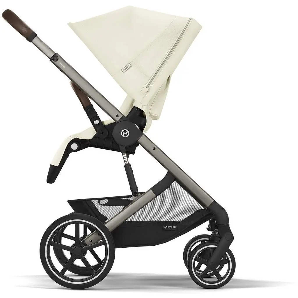 Прогулочная коляска Cybex Balios S Lux TPE Seashell Beige с бампером (524001203) - фото 5