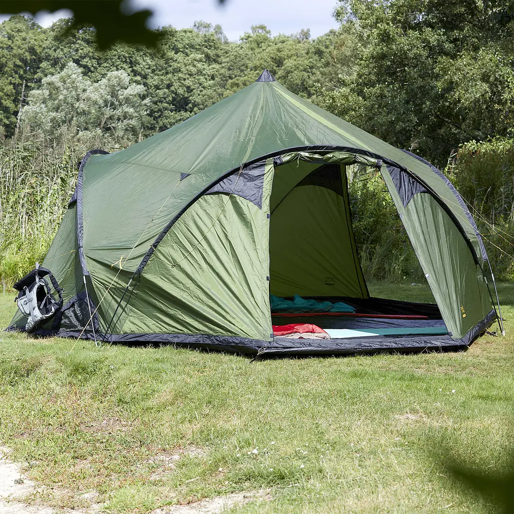 Палатка для кемпинга Grand Canyon Black Knob 10 Capulet Olive (330015) 10 человек, Оливковый - фото 22