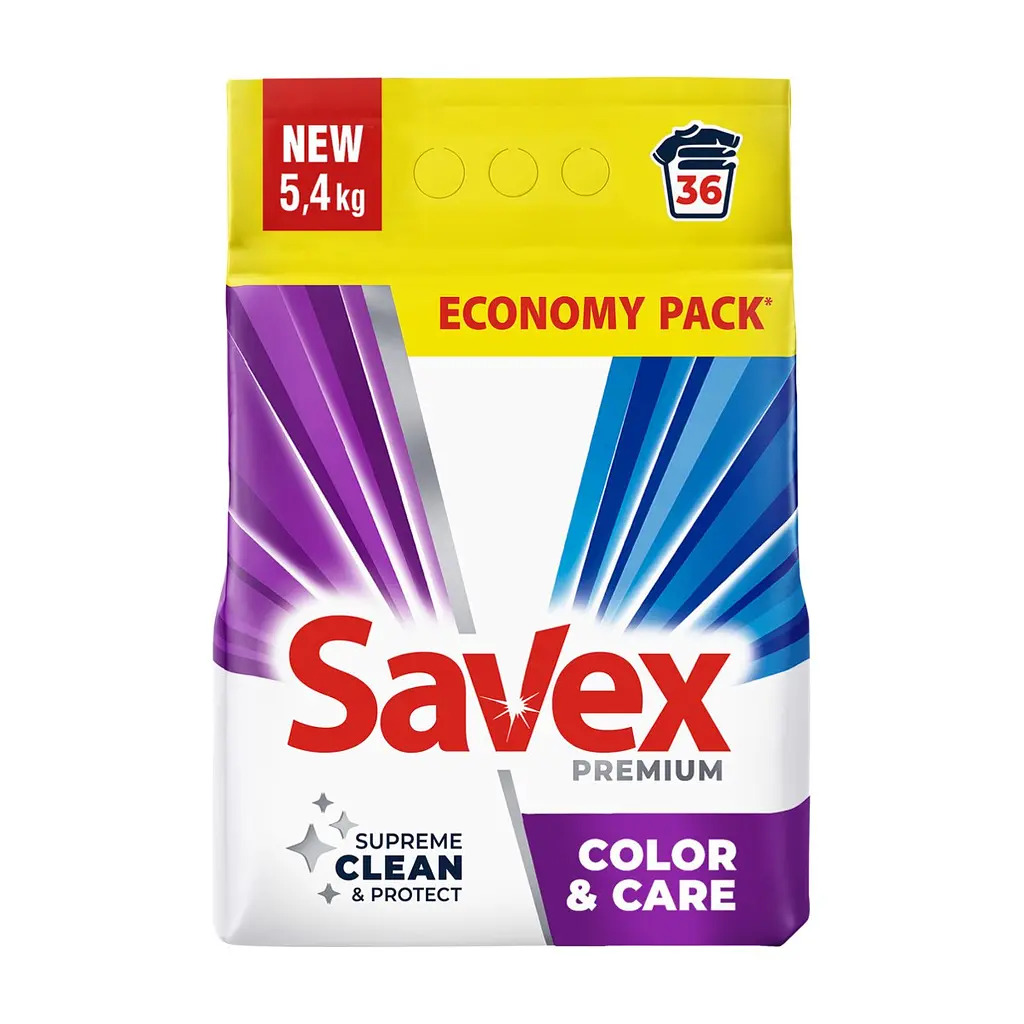 Пральний порошок Savex Premium Color & Care 5.4 кг (3800024047947)