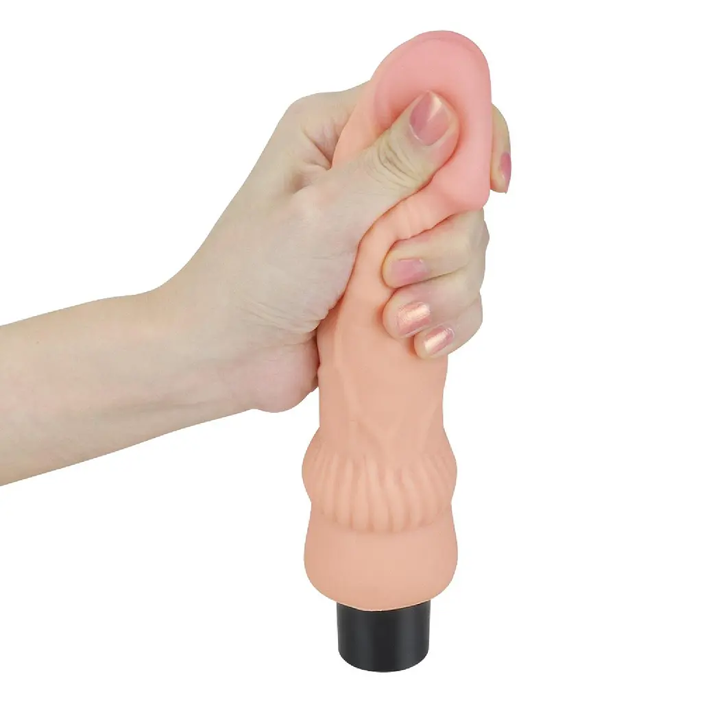 Реалистичный вибратор Lovetoy Real Softee 19.3 см телесный - фото 5