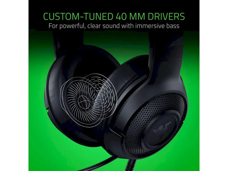 Навушники з мікрофоном Razer Kraken X Essential Wired Gaming Headset Black (RZ04-02950100-R3C1) - фото 9