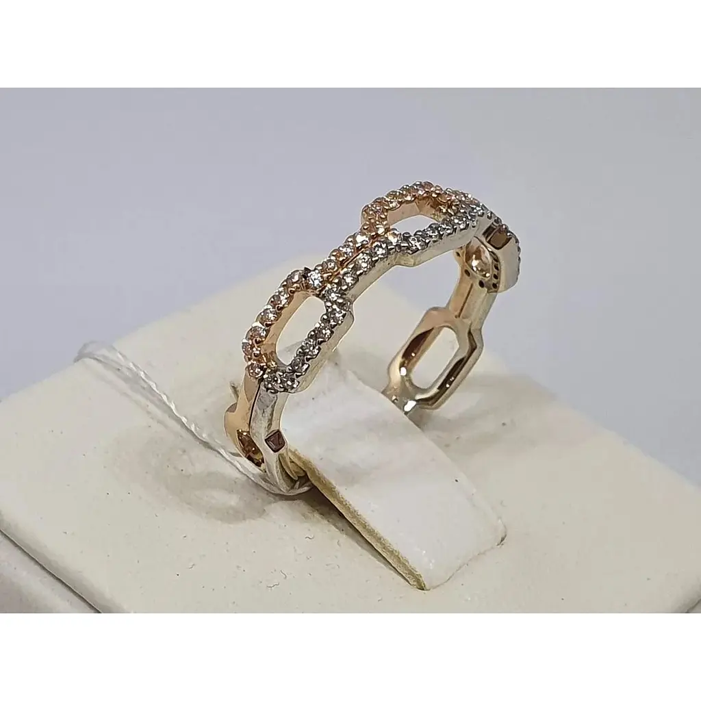 Золотое кольцо Империя золота с фианитами. КВ1482И 17,5 - фото 3