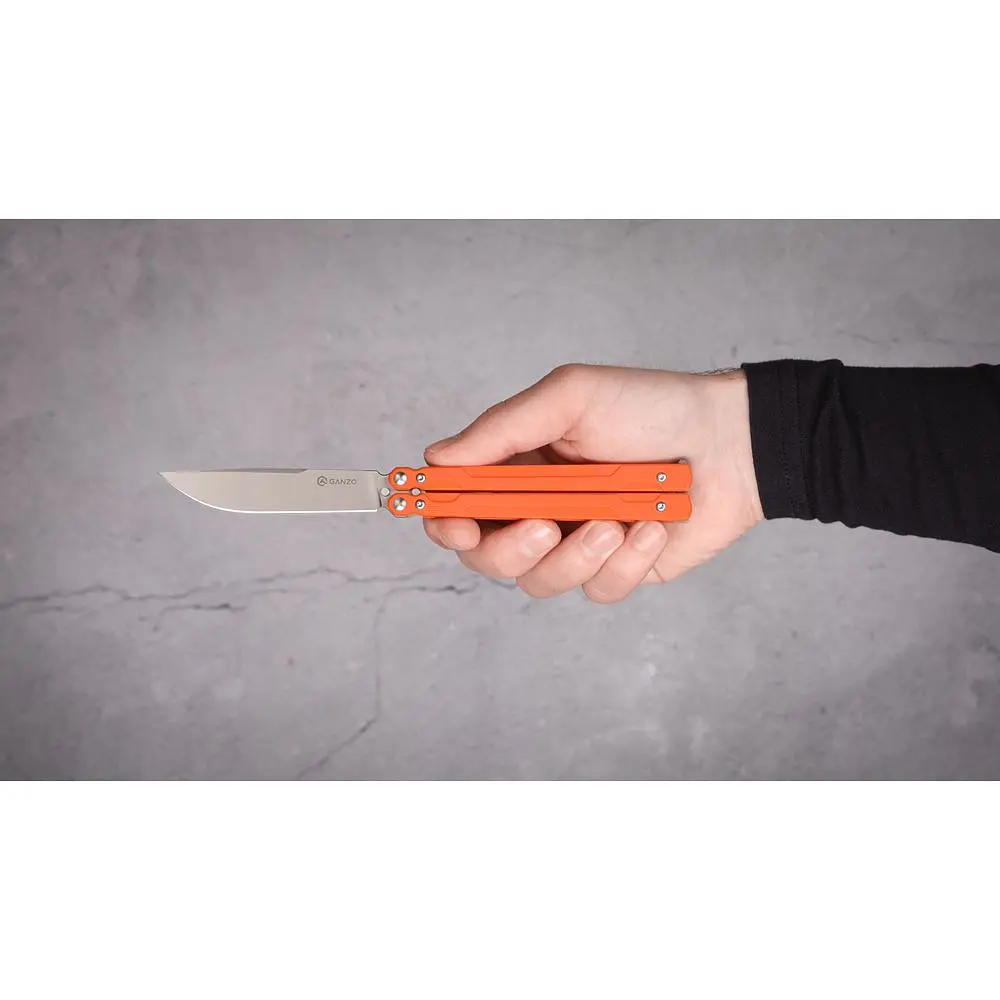 Нiж-метелик (балiсонг) Ganzo G766-OR - фото 7