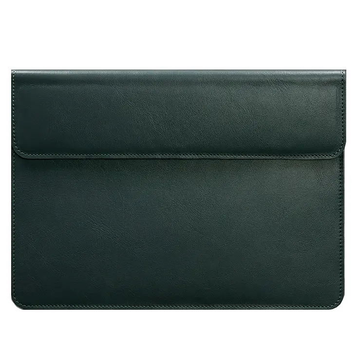Шкіряний чохол-конверт BlankNote на магнітах для MacBook Pro 16" Зелений - фото 5