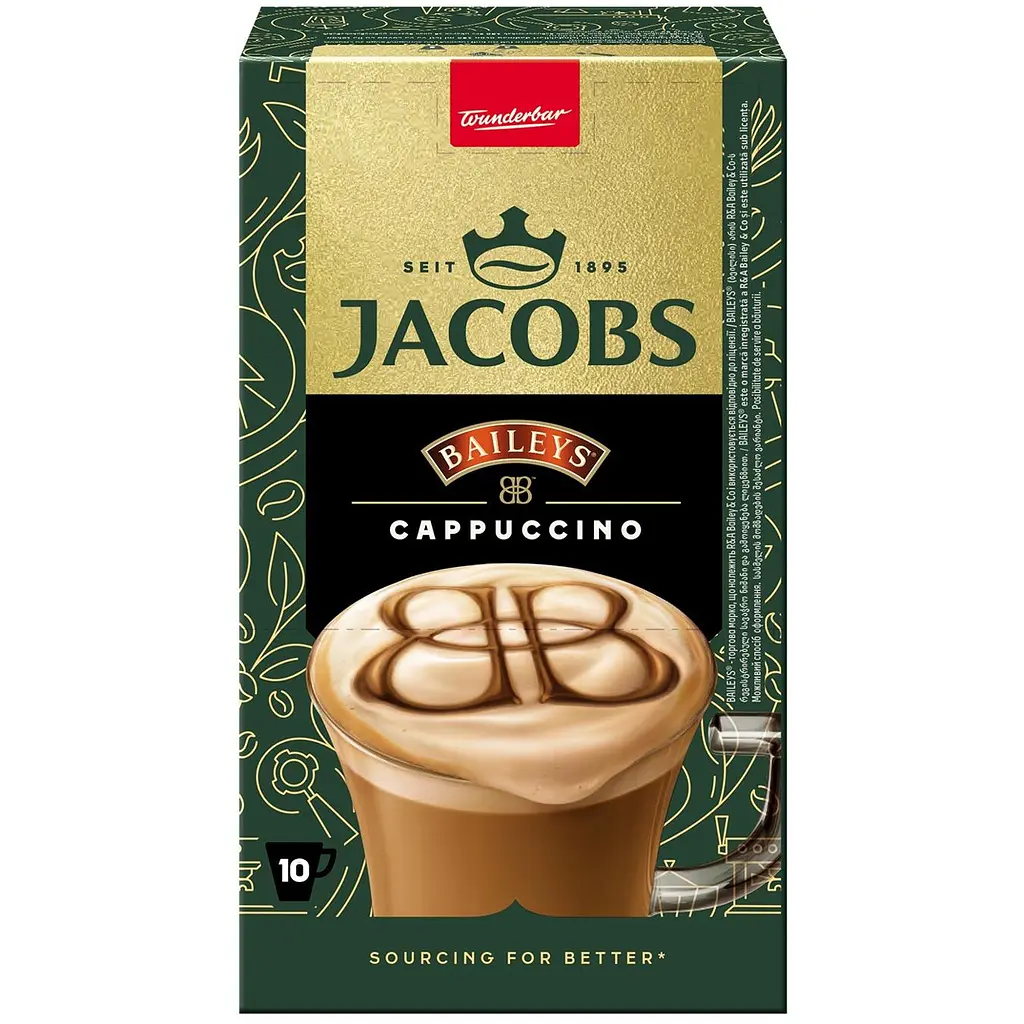 Напиток кофейный Jacobs Baileys Cappuccino 15 г х 10 шт. - фото 2