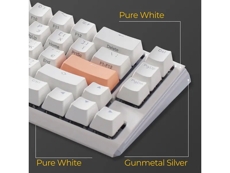 Клавіатура Ducky OnOne 3 SF Cherry MX Brown RGB UA USB White (DKON2167ST-BUAPXPWWWSC1) - фото 6