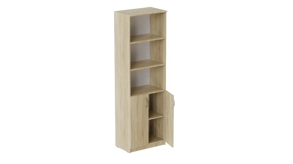 Шафа Анжело Ferrum-decor на 5 полиць з 2 дверима 1900x600x380 ДСП Дуб Сонома 16 мм (FRD-104998) - фото 2