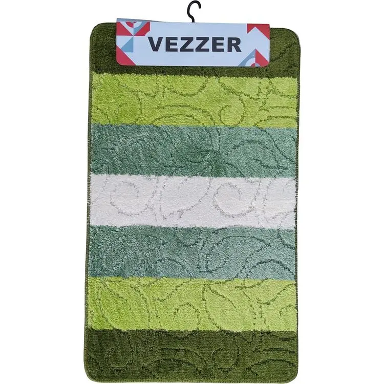 Набір килимків для ванної Vezzer Color line 60x100 та 60x50 см оливковий (VZC02271) - фото 2