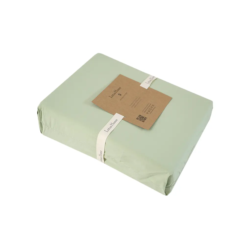 Постельное белье Lotus Home - Rebeca фисташковый семейный - фото 5